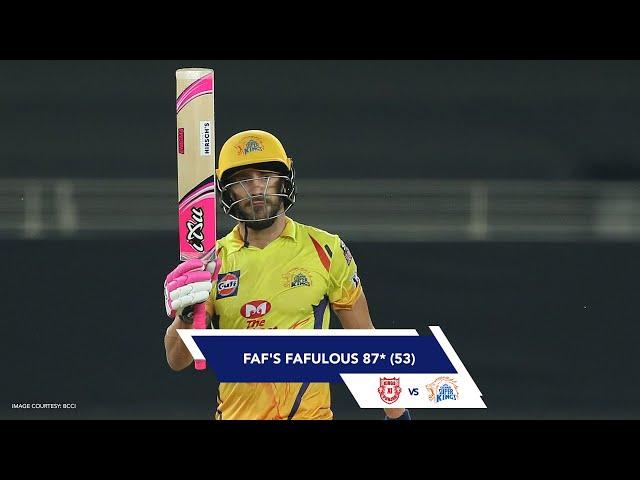 Faf's Fafulous - 87* (53) Against Kings XI Punjab