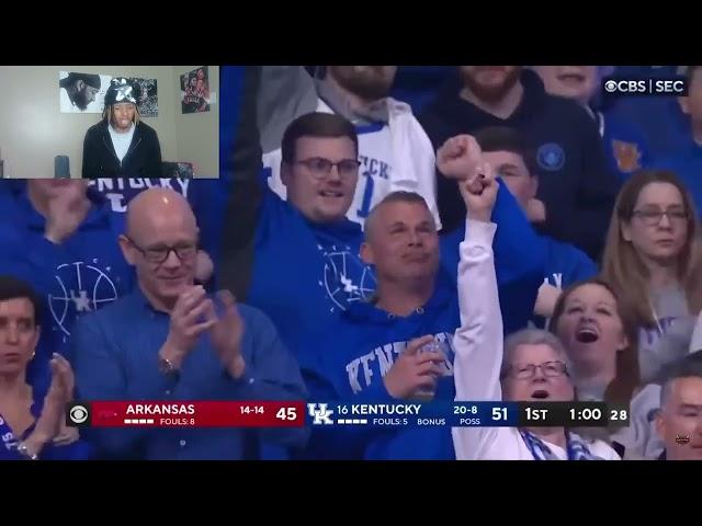 BBN STAND UP!! @jordioreacts To Arkansas at #16 Kentucky #collegebasketball Highlights