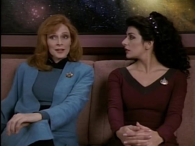 "Well... He Did Make A Pass At Me Last Night." "A Good One." Troi