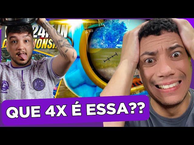 ANALISANDO A 4X MAIS PRECISA DO PUBG MOBILE - LEGUITO REACT FEDERAL GAMEPLAY