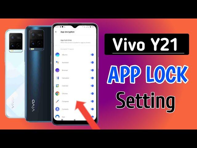 How to lock apps in vivo y21/vivo y21 me app lock kaise kare/app lock setting