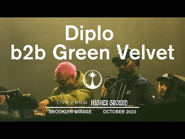 Diplo b2b Green Velvet - Live from Higher Ground Brooklyn 2023