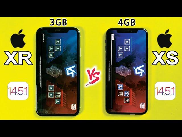 iPhone XR vs iPhone XS PUBG MOBILE TEST - IOS 14.5.1 PUBG TEST