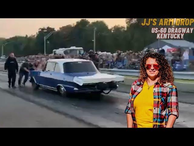 JJ's arm drop 2023 | Tricia Wayne in HUMMINGBIRD #US-60 Dragway#JJS ARM DROP