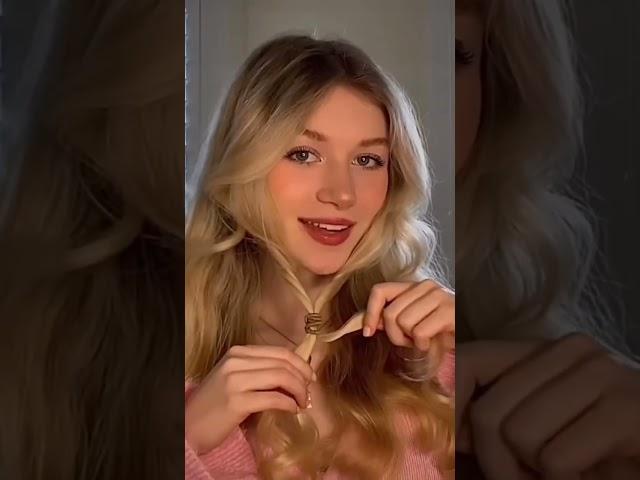 Простая прическа  на распущенные волосы/Simple hairstyle for loose hair️