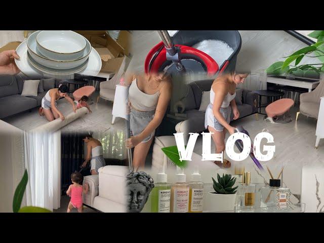 VLOG|Yemek takımı aldımDetaylı oturma odası temizliği çamaşır yıkamalı gün #temizlik #günlükvlog