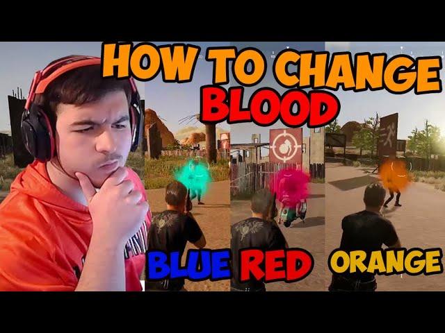 How to Change BLOOD Color in PubG 2022 (Blue, Pink, Orange, and more)