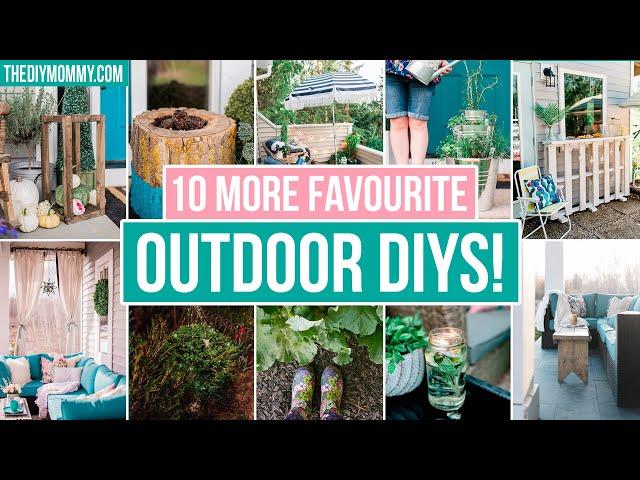 10 Amazing Outdoor DIY Ideas you'll want to make ASAP! | The DIY Mommy