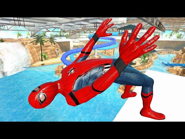 Spider-Man Ragdolls Jumps & Falls (GMOD) Episode 266