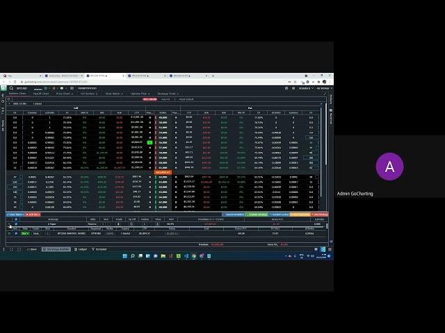 Deribit Options Strategy Builder on GoCharting