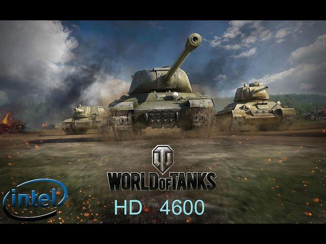 Intel HD4600 World of Tanks Gameplay