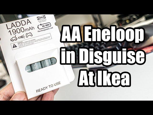 Ikea LADDA Eneloop in Disguise! 1900 mAh Rechargeable Battery HR6 AA Review Capacity Test