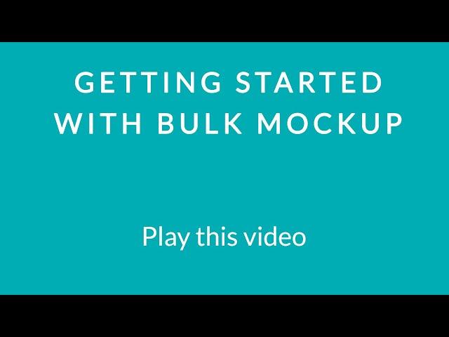 Installing and Running BulkMockup :- How bulk Mockup automatically generate Mockups