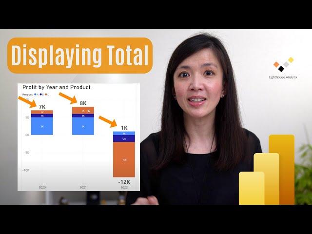 Power BI : Elevate Your Charts with Tips for Displaying Total on Top and Bottom for Negative Profit