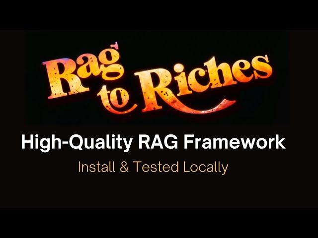 R2R (Rag to Riches) - Build Flexible RAG Pipelines