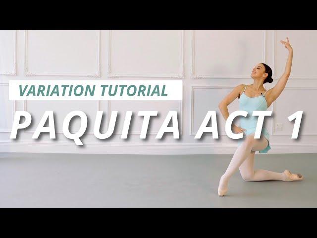 Variation Tutorial Paquita  Pas de Troi Act1 | Ballet For All
