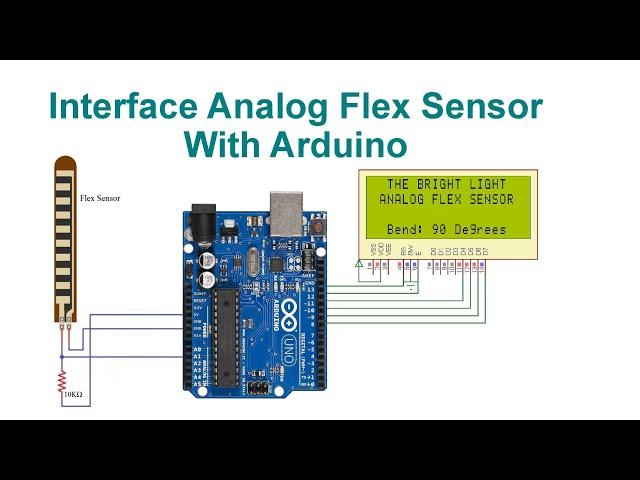 Interface Analog Flex Sensor With Arduino With Code & Circuit || Proteus Simulation