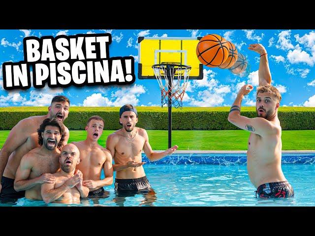  BASKET CHALLENGE in PISCINA!!! 