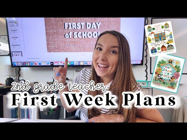 IN DEPTH PLAN WITH ME || First Week of 2nd Grade || Back to School Lesson Plans