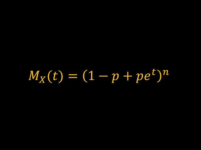 Moment Generating Function of the Binomial Distribution