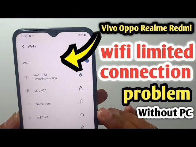 2024 vivo/oppo/realme/infinix/redmi wifi limited connection error || wifi limited connection problem