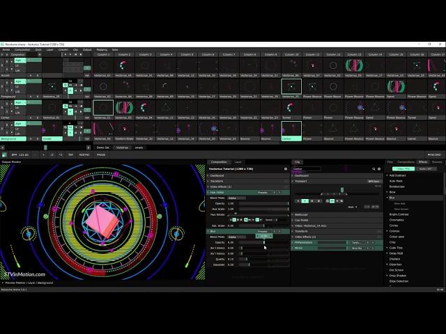 How To Perform a Live Visual Show Using Resolume VJ Software v.5 - Vectorius Tutorial