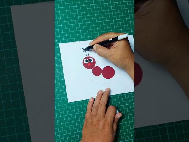 Menggambar Semut Merah  #ngeshortsdulu #shorts #karyaseniku #kreasiku #diycraft