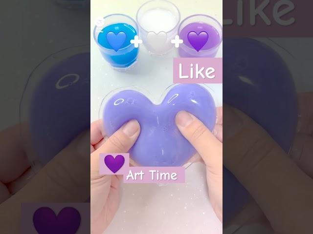 heart colour mixing satisfying #trending #youtubeshorts #arttime