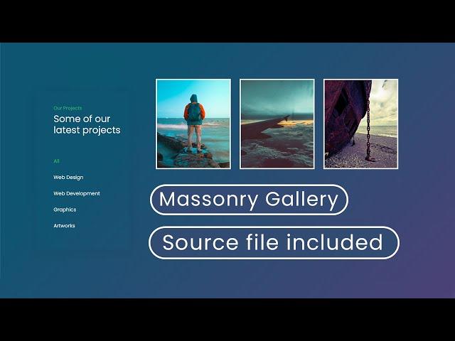 How to make Filterable Gallery Effect with Lightbox or magnific popup in HTML CSS JS - Source code