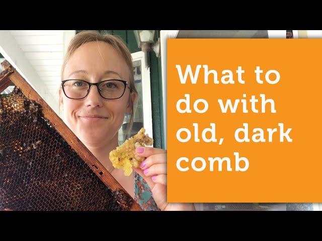 How to Turn Old, Dark Honeycomb Into Clean, Yellow Wax | What to do with dark beeswax