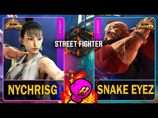 SF6 NYChrisG (CHUN-LI) VS Snake Eyez (ZANGIEF)Street Fighter 6スト64K 60ᶠᵖˢ