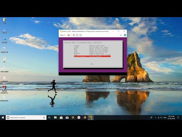 How to Start Ubuntu in Safe Mode Installed on VMware Workstation