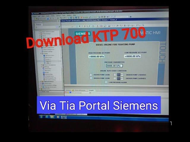 Download Configuration KTP700 Via TIA PORTAL SIEMENS