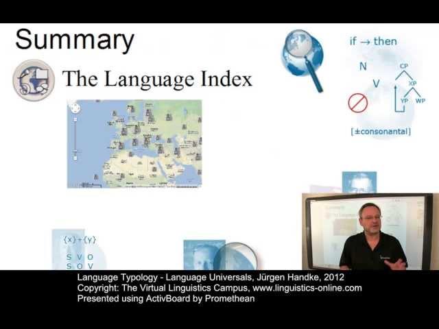 TYP111 - Language Universals