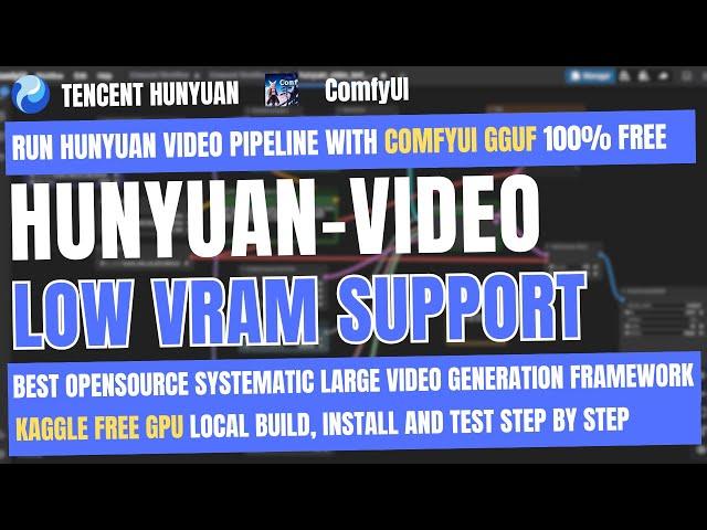 Hunyuan Video GGUF: Best Open Source Low VRAM Model for Video Generation Local Install Tutorial