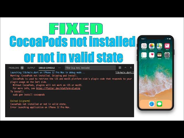 How to Fix CocoaPods Not Installed or Not in Valid State