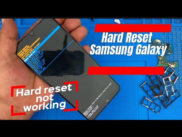 How To Hard Reset Samsung Galaxy A50 / Hard reset not working Samsung