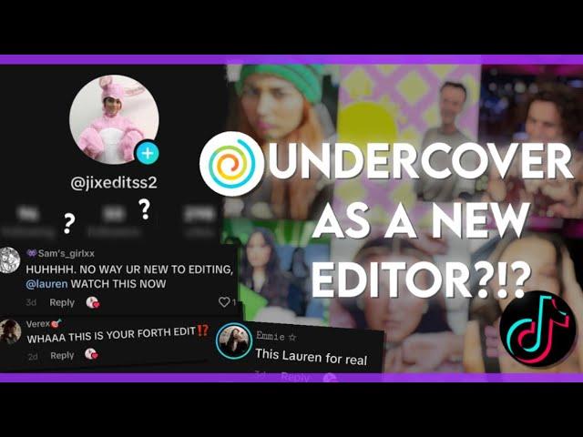 Going undercover as a NEW EDITOR on tiktok!