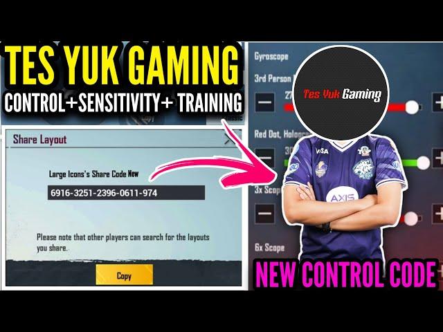 [NEW] Tes Yuk Gaming  Layout Code & Sensitivity Code NEW || PUBG MOBILE || Blazed Gaming