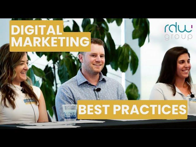 Digital Marketing Best Practices for SEO, content development, social media & more. - RDW Group