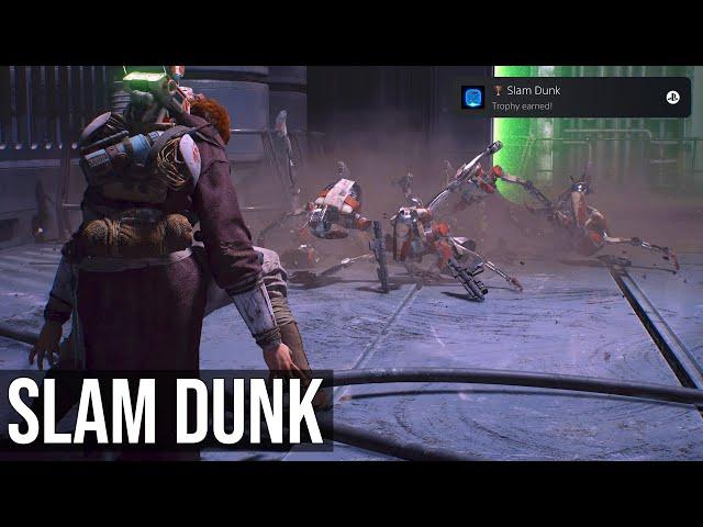 Slam Dunk Trophy / Achievement (Slam 5 Enemies With A Single Use Of Slam) - Star Wars Jedi Survivor