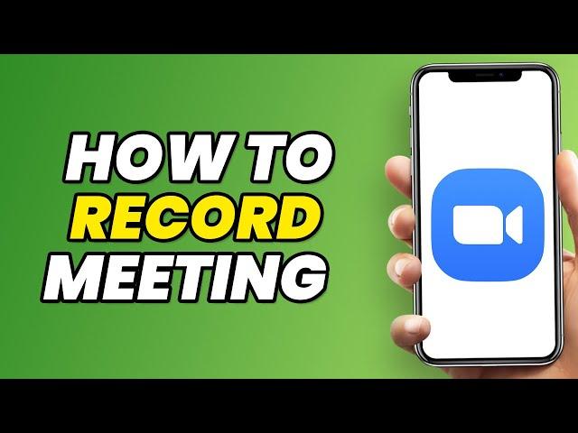 How To Record a Zoom Meeting Without Host Permission in 2023 (NEW)