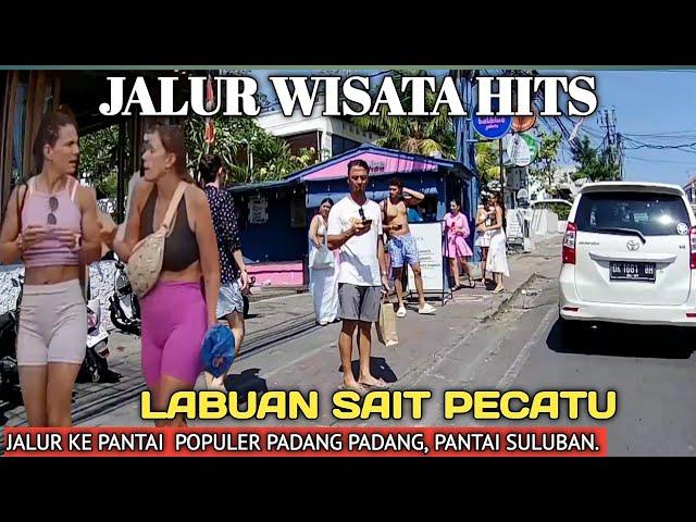 JALUR WISATA DI KAMPUNG BULE  PECATU BALI.  SITUASI TERBARU DI  JALAN LABUAN SAIT KUTA SELATAN.