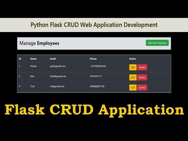 Flask CRUD Application Full Course With SQLAlchemy | Python Flask