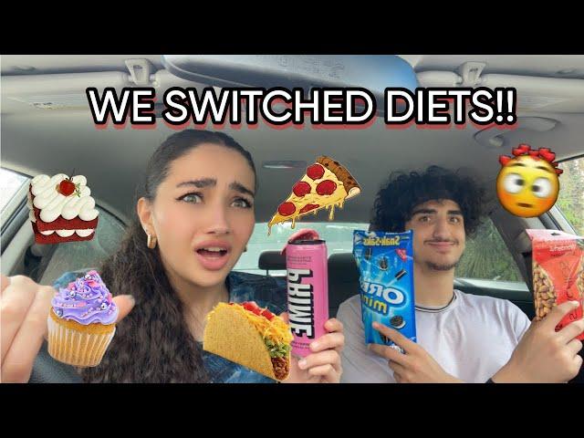 ME AND MY BROTHER SWITCHED DIETS FOR 24 HOURS!!!