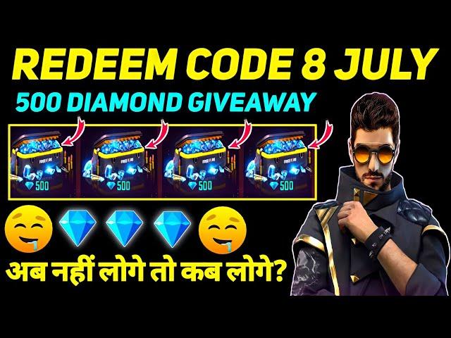 REDEEM CODE 500 DIAMOND IN FREE FIRE  | 8 JULY 2021 | FA GAMER