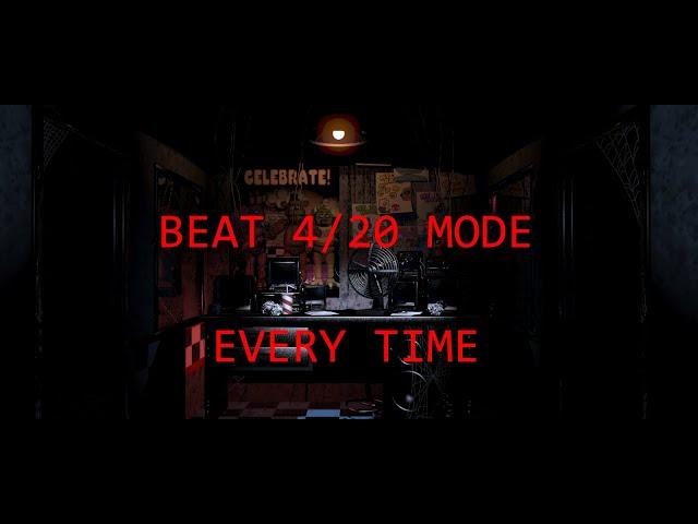 How to beat 4/20 Mode - FNaF 1 Walkthrough | FNaF Academy