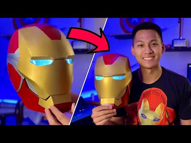 How to make an IRON MAN Helmet! - Easy DIY