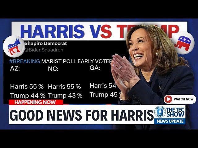 GOOD EARLY VOTING RESULTS!! SHOCKING NEW POLL: Harris vs Trump 2024 Election Update