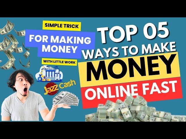 Top 5 Legit Ways to Make Money Online for Free (Easy Work At Home Jobs) By ProZubair Official